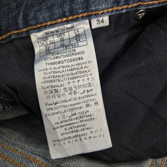 Guess Los Angeles Slim Tapered Distressed Jeans Size 34x32 - Picture 14 of 15